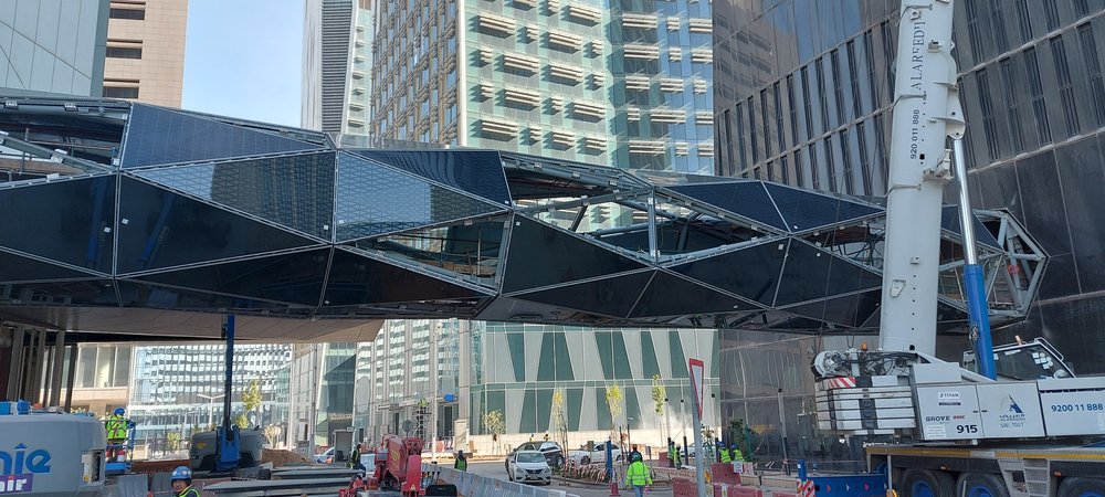 On-site steel installation